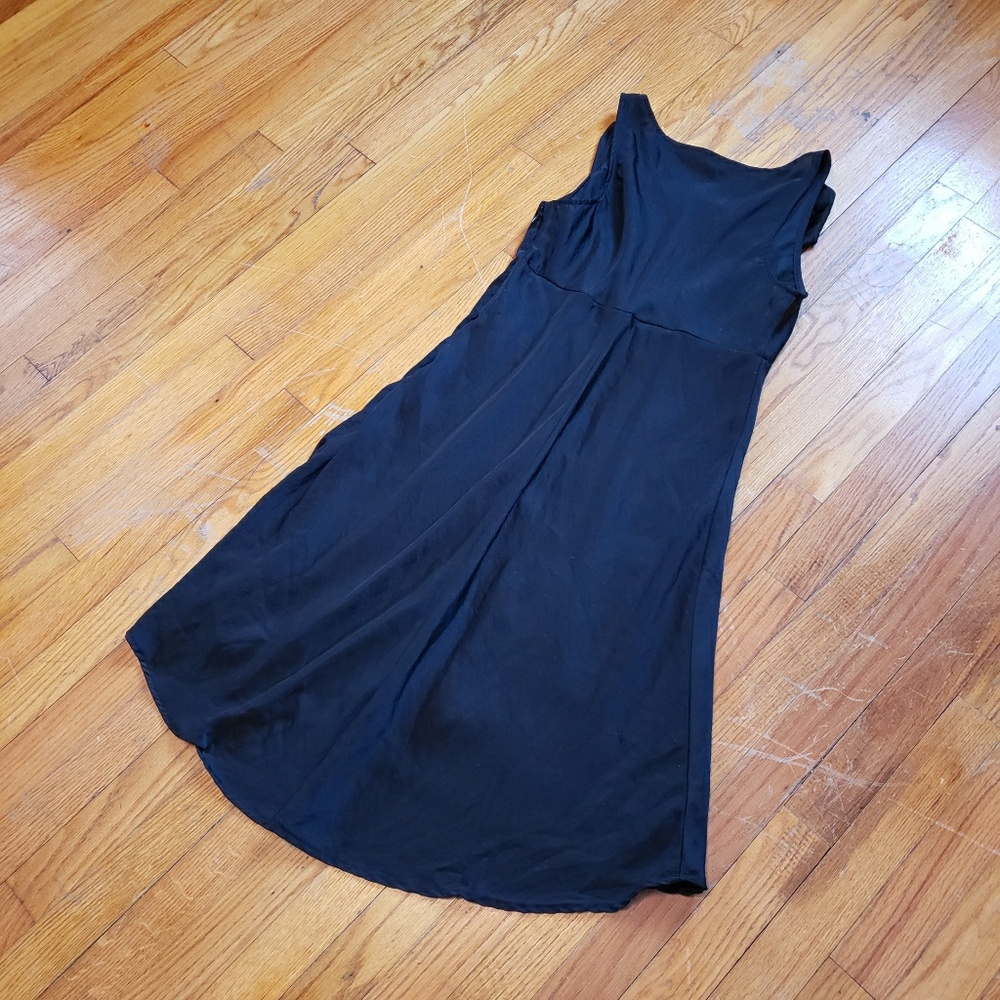 Old Navy Little Black Satin Dress - Picture 2 of 4